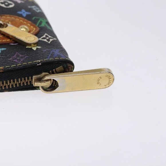 LOUIS VUITTON Monogram Multicolor Pochette GM Pouch Black M60027 LV Auth 134468 - Picture 16 of 16